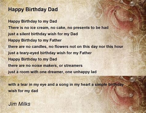 Happy Birthday Dad Poems Birthday Cards