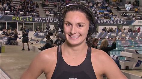 Usc S Isabelle Odgers Recaps Her Win In The Pac 12 Women S 200 Breastroke Youtube