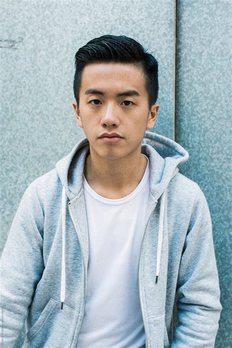 Portrait Of Handsome Male Asian Teenager By Stocksy Contributor