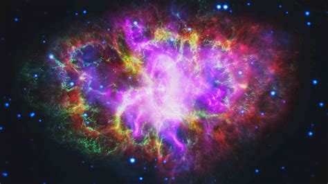 Космическая музыка  space galaxy music  космос, звезды, планеты. Multiwavelength Crab Nebula 4K wallpaper