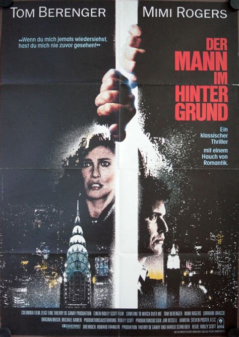 Someone To Watch Over Me German Movie Poster Tom Berenger Mimi Rogers Bracco Ebay