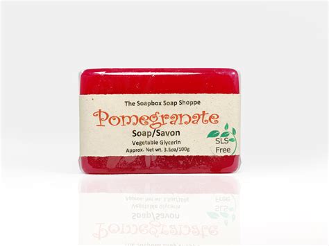 Pomegranate Soap Bar Glycerin Artisan Handmade Soap The Soapbox