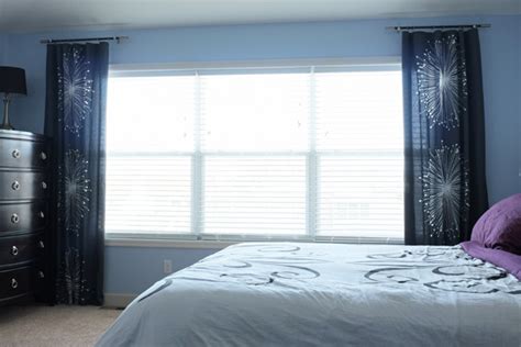 We just moved into a home where all the upstairs bedroom windows are short, wide and higher on the wall than i am accustomed to. Remodelaholic | Universal Tricks for Good-Looking Curtain ...