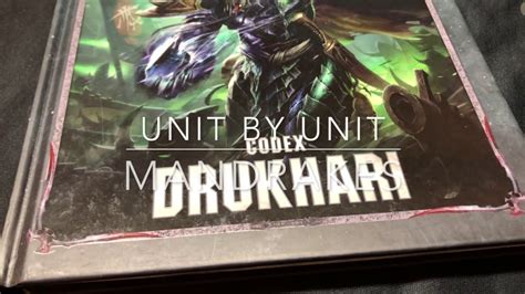 Mandrakes Drukhari Codex Unit By Unit Warhammer 40k 8th Youtube