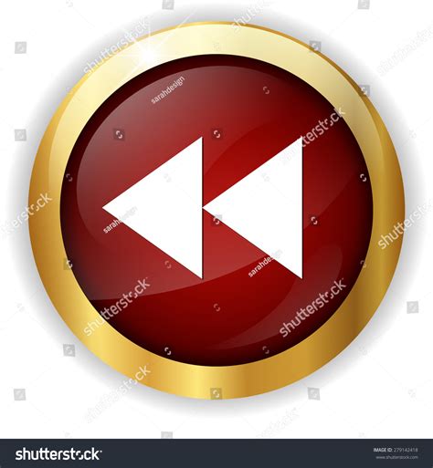 Rewind Button Icon Stock Vector Royalty Free 279142418 Shutterstock