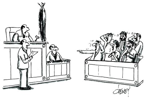 Judge Courtroom Cartoon