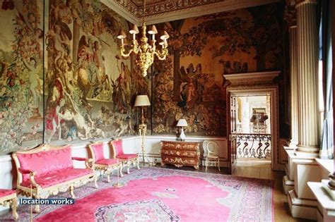 Tapestry Covered Walls Lovely Manor Interior Palace Interior