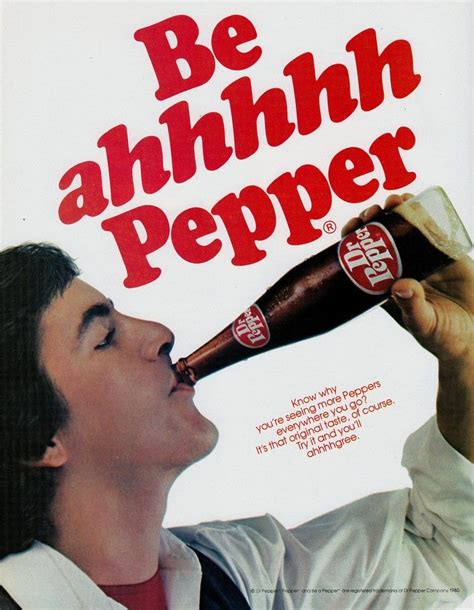Dr Pepper Ad David Naughton Dr Pepper Stuffed Peppers Retro