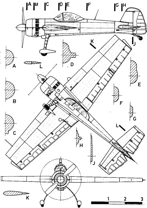 Plane Yakovlev Yak 55 Drawings Dimensions Figures Download