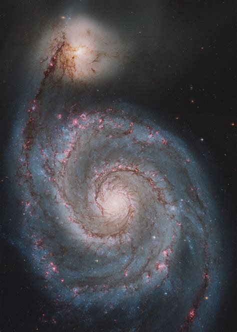M51 From Hubble Reprocessed In January 2005 The Hubble Flickr