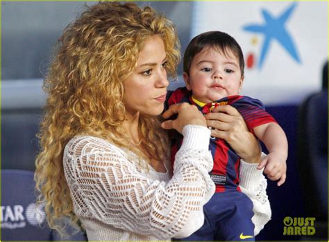 Shakira And Baby Milan Cheer On Gerard Pique Photo 2952843 Celebrity