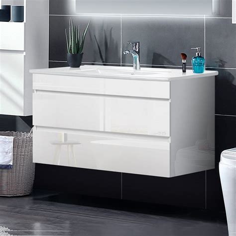 Vanity units are a practical and highly functional bathroom storage solution. Cefito 900mm Bathroom Vanity Cabinet Basin Unit Wash Sink ...