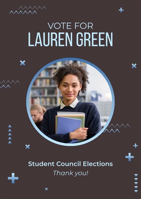 Edit This Abstract Gradient Student Council Elections Campaign Poster