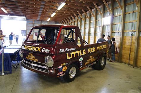 Bill Mavericks Little Red Wagon Dodge A 100 Pick Up Drag Racing