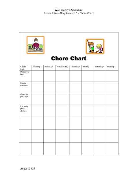 Schedule Templates For Kids