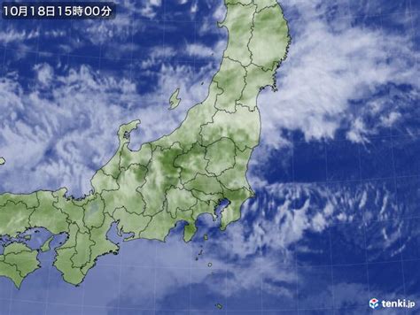 過去の気象衛星(東日本)(2017年10月18日) - 日本気象協会 tenki.jp