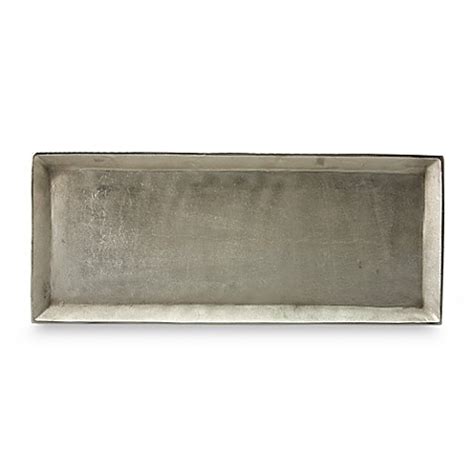 Staged on the buffet or used in the kitchen, this tray makes for a very effective accent piece. Buy Donna Karan Lenox® Burnished Metal Large Rectangular ...