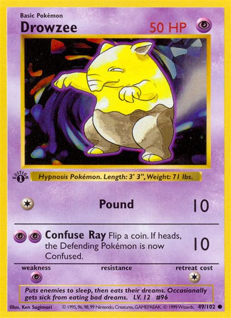2017 pokemon charmander #18 sun&moon burning shadows gma 9 mint holo. Drowzee Base Card Price How much it's worth? | PKMN Collectors