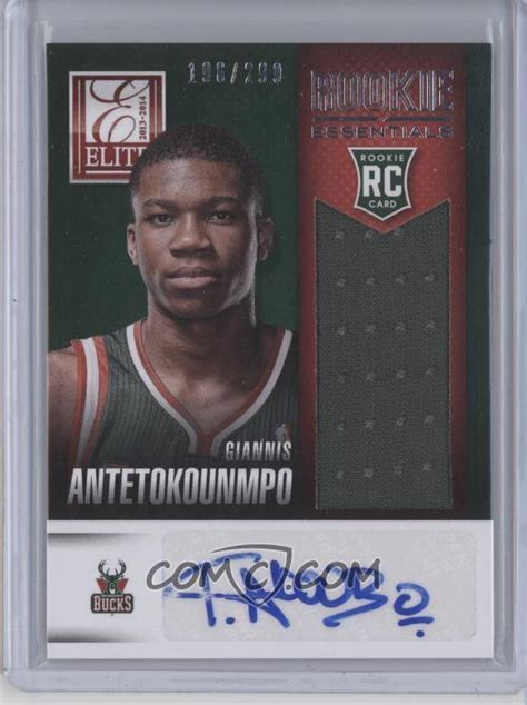 Giannis antetokounmpo is setting records off the court after being named the nba's most valuable player for the second straight season. 2013-14 Panini Elite - Rookie Essentials Materials ...