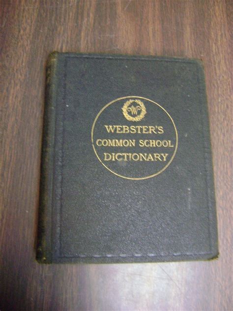 Websters 1st Edition Hardcover School Dictionary 1892 Ebay