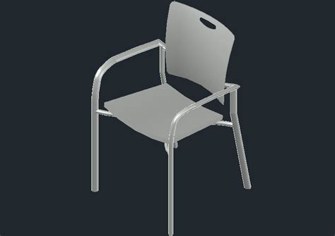 Office Chair In 3d In Autocad Cad Download 9973 Kb Bibliocad