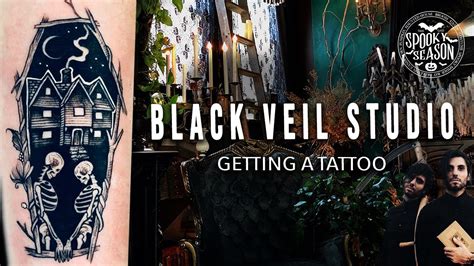 Black Veil Studio Getting A Tattoo With The Twins Of Salem Witch