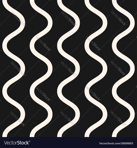 Seamless Pattern Vertical Wavy Lines Royalty Free Vector