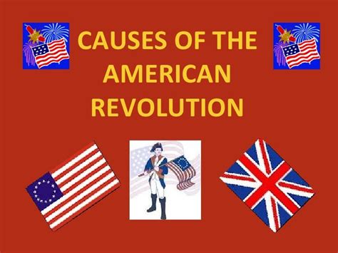 Causes Of The American Revolution Facts Worksheets Fo