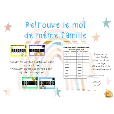Mot De La Meme Famille Que Frayeur - Communauté MCMS
