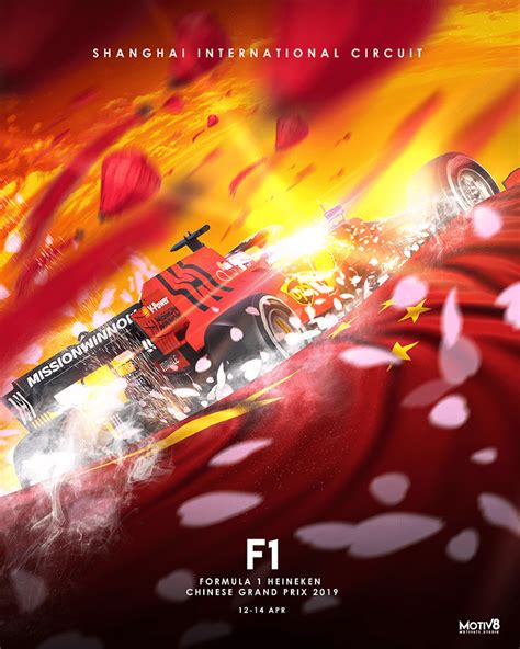 F1 Shanghai Poster Motiv8