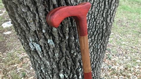 Making A Walking Cane For My Dad Without A Lathe Youtube