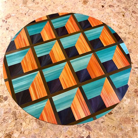Straw Marquetry Side Table By Rob Sykes Wood Wall Art Diy Wood Art