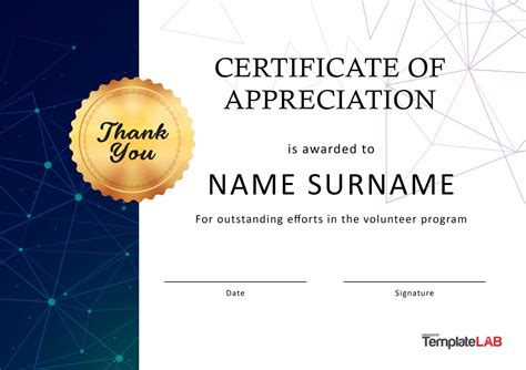 Professional Certificate Of Appreciation Templates