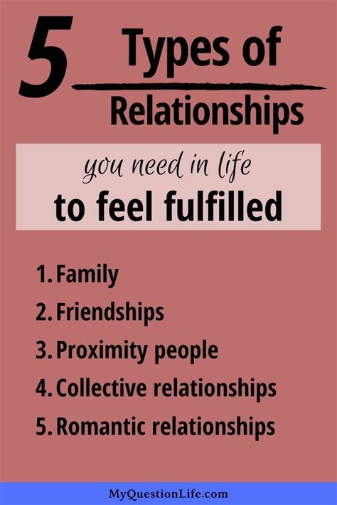 5 Types Of Relationships You Need In Life To Be Happy My Question