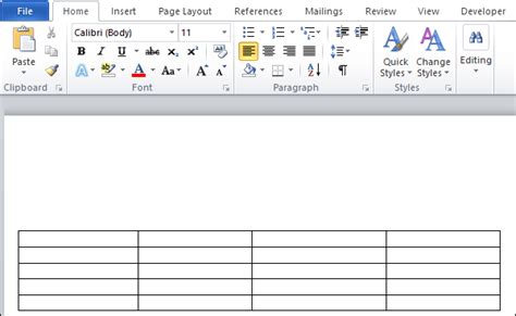 How To Add A Row And Column To A Table In Microsoft Word Document Javatpoint