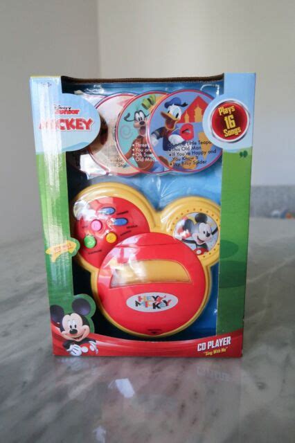 Disney Mickey Mouse Clubhouse Sing With Me Cd Player 4 Cds Plays 16