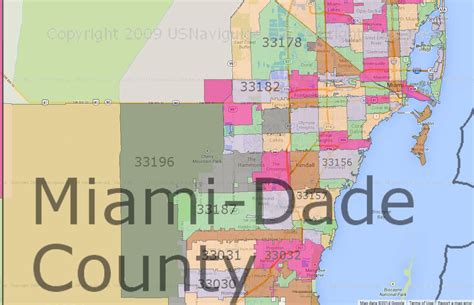 Miami Dade County Zip Code Map Florida Images And Photos Finder