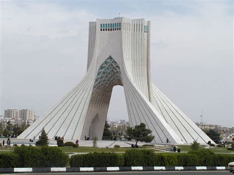Famous Buildings Of The World Azadi Tower Tehran Iran