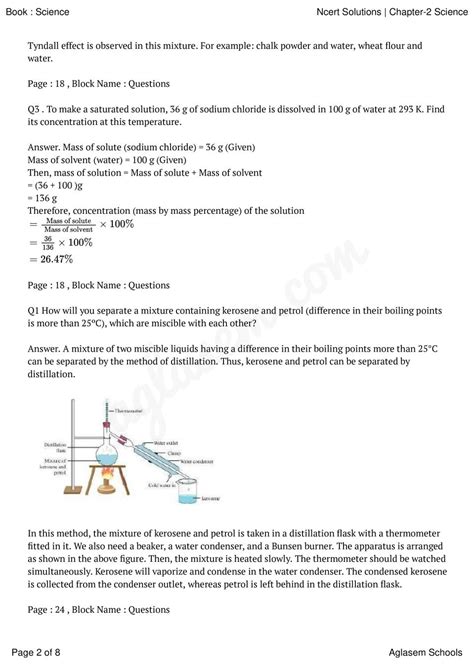 Ncert Solutions Class 9 Science Chapter 2 Is Matter Around Us Pure