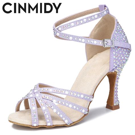 Cinmidy New Dance Shoes For Girls Ballroom Latin Dance Shoes Women