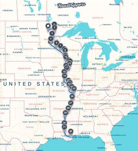 The Great River Road The Best Drive In America Road Trip Map Rv