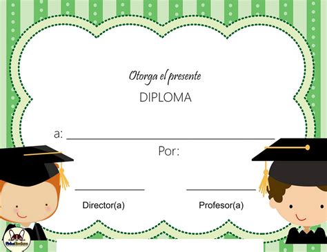Diploma2 Diplomas Evaluaciones Para Preescolar Fichas