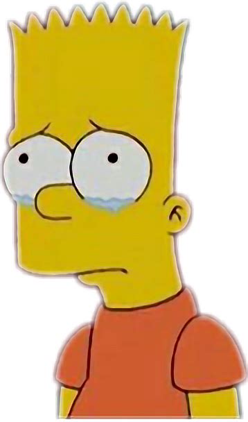 Download Bart Simpsons Sad Thesimpsons Tumblr Crying Full Size Png