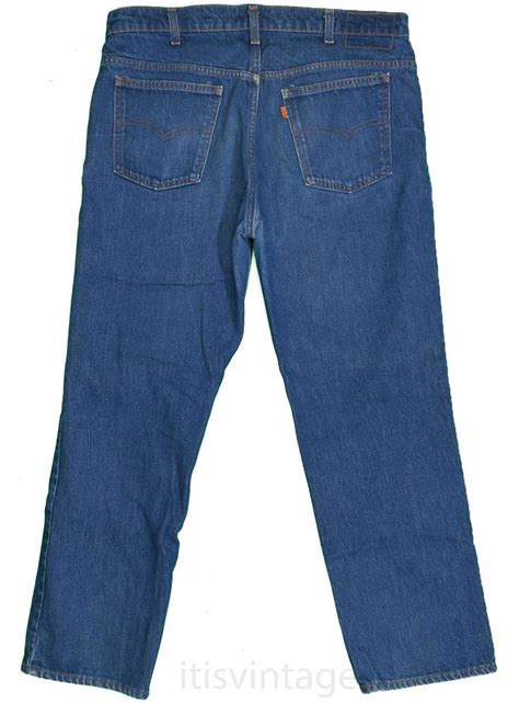 Levis Vintage 1980s Denim Jeans 509 Made Usa 38x30 Orange Tab Mens