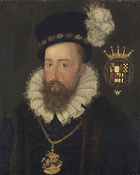 English School Late 16th Century Portrait Of Henry Stanley 4th Earl