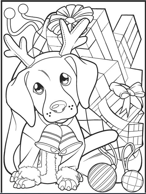 Christmas Dog Coloring Pages For You