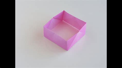 Easy Origami Box Youtube