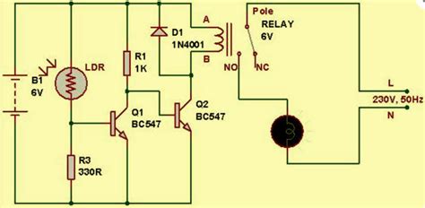 Light Dependent Resistor Ldr Circuit Electronic Projects Power