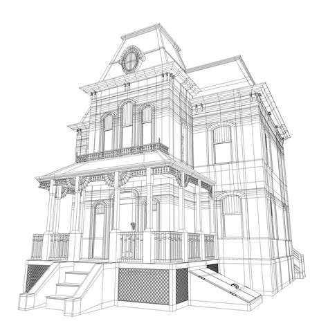 How To Draw A Mansion Realistic Draw It Out