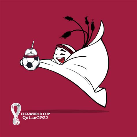 laeeb mascot fifa world cup qatar 2022 11836256 vector art at vecteezy